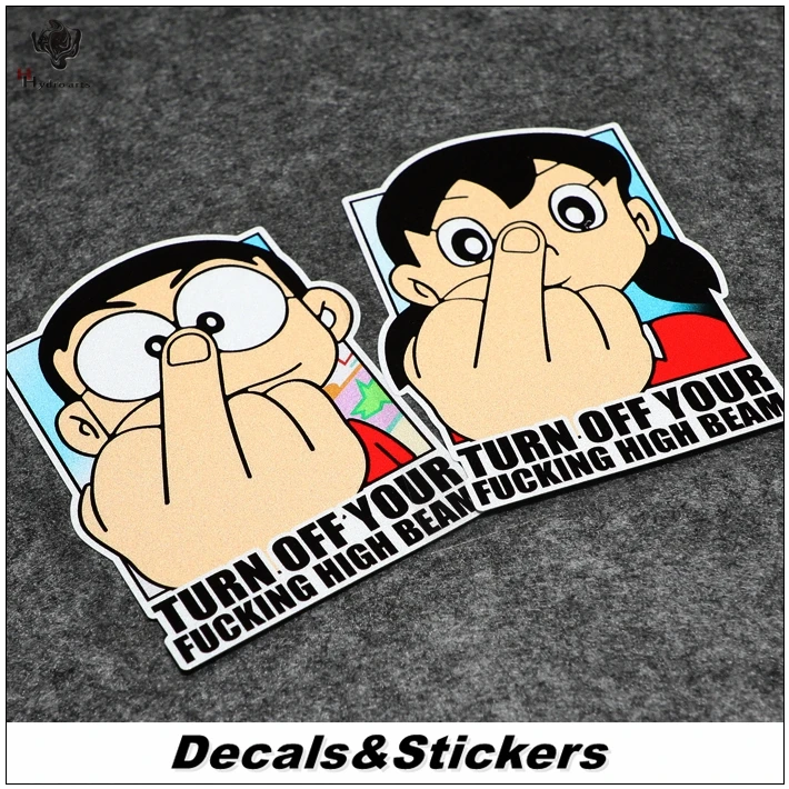 NO.L290 Turn off your high beam Doraemon 3M Reflective Modified Stickers Car Glass Waterproof Decals Racing Motorcycle
NO.L290 Turn off your high beam Doraemon 3M Reflective Modified Stickers Car Glass Waterproof Decals Racing Motorcycle