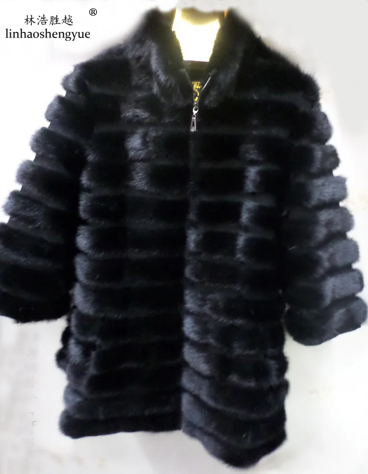 Linhaoshengyue Seven Branch Sleeve real natural mink fur coat and long sections,coat mink
Linhaoshengyue Seven Branch Sleeve real natural mink fur coat and long sections,coat mink
