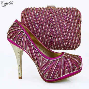 Gorgeous evening shoes with purse sets series thin heel sandal and hand bag for lady1308-L66 fuchsia
Gorgeous evening shoes with purse sets series thin heel sandal and hand bag for lady1308-L66 fuchsia