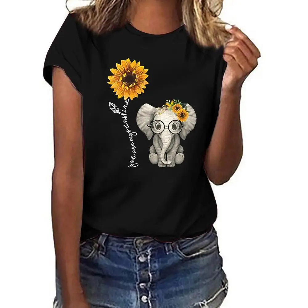 Women Clothes 2019 T Shirt Plus Size 3XL Sunflower Print Short Sleeved T-shirt Tops Summer O-Neck Streetwear Camisetas MujerBB4
Women Clothes 2019 T Shirt Plus Size 3XL Sunflower Print Short Sleeved T-shirt Tops Summer O-Neck Streetwear Camisetas MujerBB4