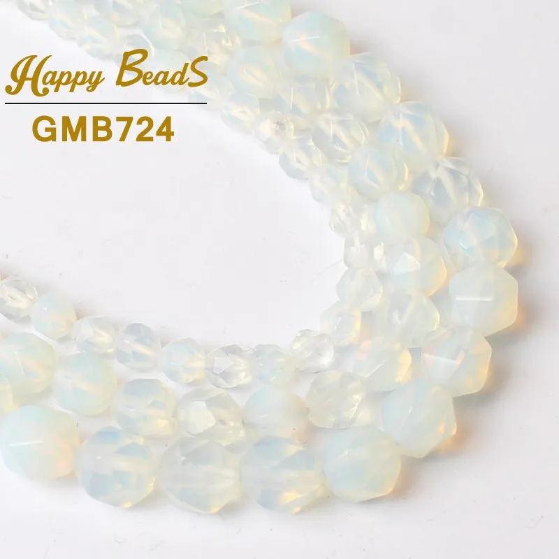 Faceted White Opal Beads Natural Stone Loose Beads For Making Jewelry 15"Strand 6/8/10 MM DIY Bracelet Necklace Wholesale
Faceted White Opal Beads Natural Stone Loose Beads For Making Jewelry 15"Strand 6/8/10 MM DIY Bracelet Necklace Wholesale