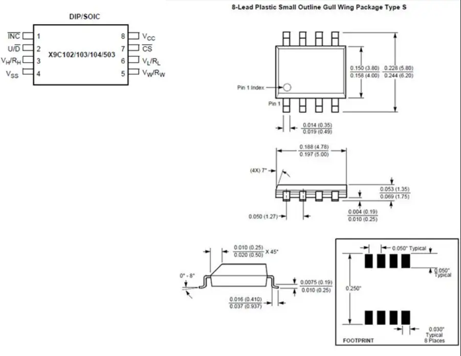 X9C104 Digital Potentiometer Module (7)