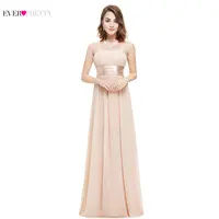Long Evening Dresses Ever Pretty EP09955 Strapless Ruched Bust Black Chiffon 2018 New Arrival Evening Dresses Style Party Gowns image
