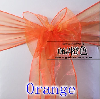 Orange colour Chair Sashes crystal Organza sash Wedding Party Decoration Bow sash wholesale snow organza silk sash band 
Orange colour Chair Sashes crystal Organza sash Wedding Party Decoration Bow sash wholesale snow organza silk sash band