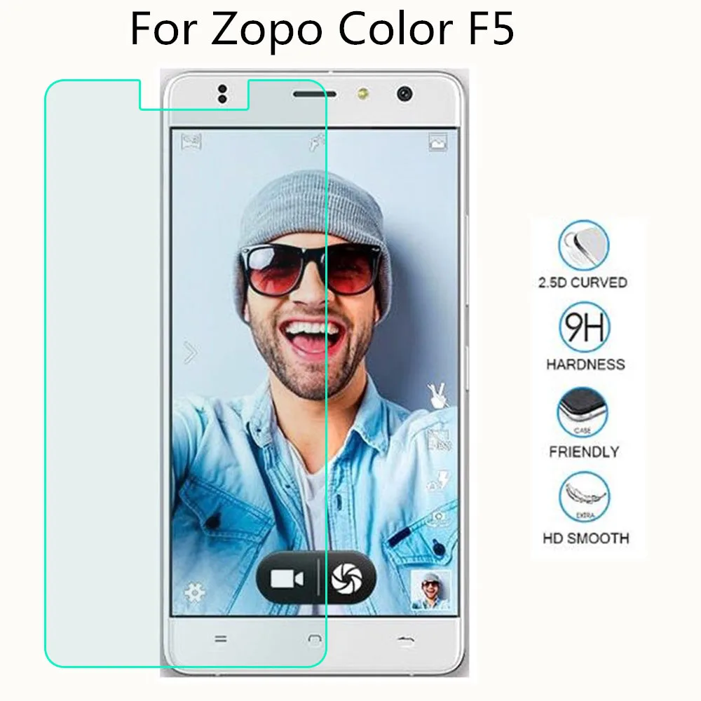 New Screen Protector Glass Phone For Zopo Color F5 Tempered SmartPhone Front Film Protective | Мобильные телефоны и