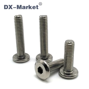 m6*12 , 100pcs , 304 stainless steel big head bolt antirust screw , sus304 furniture flat head fasteners ,A013 
m6*12 , 100pcs , 304 stainless steel big head bolt antirust screw , sus304 furniture flat head fasteners ,A013