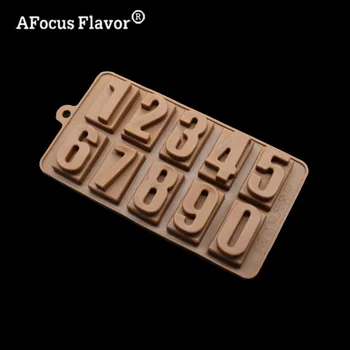 

1 Pc Silicone Mold Chocolate Dessert Biscuits 3D Digital Shape Tools Fondant Cake Making Kitchen Baking Cake Decorating Tools