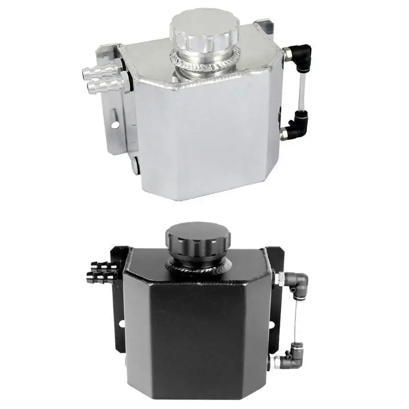 Universal 1000mL Aluminum Car Auto Oil Catch Can Tank Reservoir with Drain Plug Silver/ Black Auto Interior Parts
Universal 1000mL Aluminum Car Auto Oil Catch Can Tank Reservoir with Drain Plug Silver/ Black Auto Interior Parts