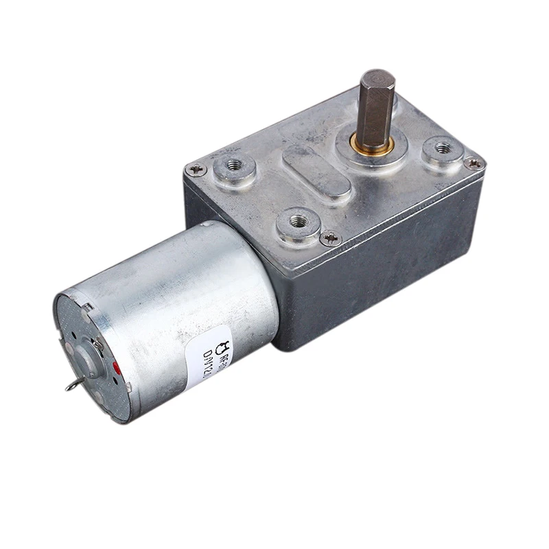 DC 12V Gear Reduction Motor Worm Reversible High Torque Turbo Geared Motor 2-100RPM Mayitr Mini Electric Gearbox Reducer