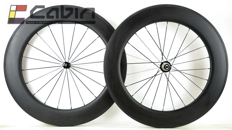 High grade,88mm clincher/tubular carbon wheel 700C road bike wheels, 25mm width U shape with Powerway Ceramic bearing hubs
High grade,88mm clincher/tubular carbon wheel 700C road bike wheels, 25mm width U shape with Powerway Ceramic bearing hubs