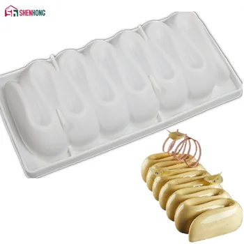 SHENHONG Creme shaped 3D Mold Silicone Molds Cake Decorating Tools for Baking Chocolate Mousse Desserts Moulds Cakes Pan
SHENHONG Creme shaped 3D Mold Silicone Molds Cake Decorating Tools for Baking Chocolate Mousse Desserts Moulds Cakes Pan