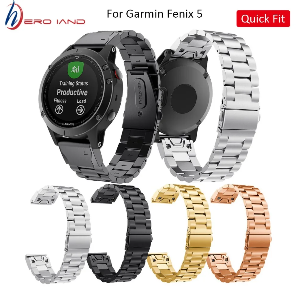 Hero Iand 22mm Width Stainless Steel Strap for Garmin Fenix 5 Plus Band 3 links Classic Metal Band for Garmin Fenix 5 watch band
Hero Iand 22mm Width Stainless Steel Strap for Garmin Fenix 5 Plus Band 3 links Classic Metal Band for Garmin Fenix 5 watch band
