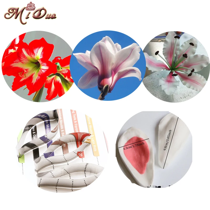 Fondant Cake flower cutter Hippeastrum Magnolia Lily Veiner and Cutters Multifunction Gum Paste Sugarcraft Amrylis cutters
Fondant Cake flower cutter Hippeastrum Magnolia Lily Veiner and Cutters Multifunction Gum Paste Sugarcraft Amrylis cutters