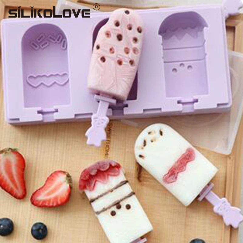 SILIKOLOVE Children Summer Creative 3 Cavity popsicle silicone molds diy ice cream mold cube makers With Popsicle Sticks
SILIKOLOVE Children Summer Creative 3 Cavity popsicle silicone molds diy ice cream mold cube makers With Popsicle Sticks