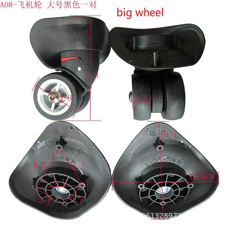 1 Pair A08 Universal Replacement Silent Aircraft Luggage Wheels for Suitcases Rod Box Wheel Accessories with 16 PCS Screws
1 Pair A08 Universal Replacement Silent Aircraft Luggage Wheels for Suitcases Rod Box Wheel Accessories with 16 PCS Screws