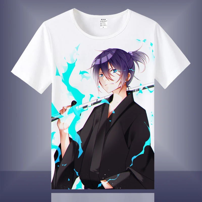 Noragami Yato Iki Hiyori Yukine Nora Anime Casual T Shirt Kawaii