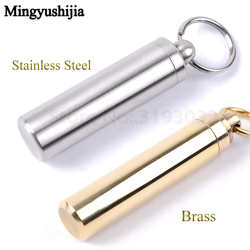 Brass EDC Bushcraft Pocket Keychain CNC Waterproof Containers Sealed Box Metal Medicine Warehouse Camp Travel Hike Survival Gear
Brass EDC Bushcraft Pocket Keychain CNC Waterproof Containers Sealed Box Metal Medicine Warehouse Camp Travel Hike Survival Gear