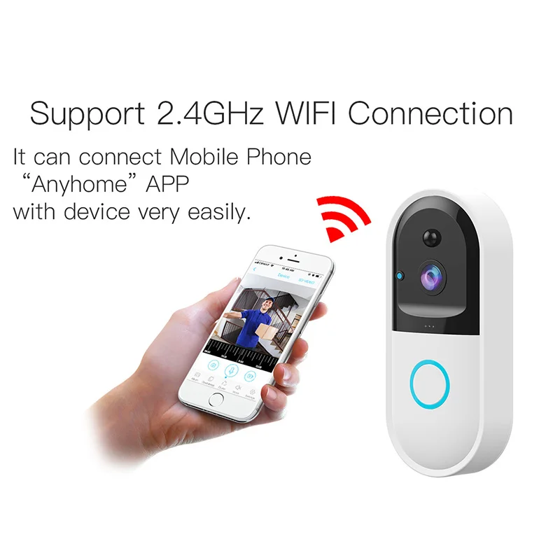 Wireless Doorbell Camera Wireless WiFi Intercom Video Doorbell Camera Set Door Bell Camera Wifi Video Night Vision Door Camera
Wireless Doorbell Camera Wireless WiFi Intercom Video Doorbell Camera Set Door Bell Camera Wifi Video Night Vision Door Camera