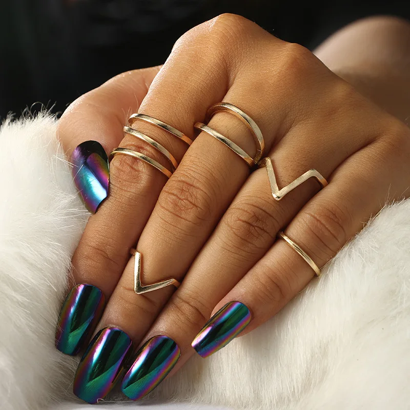 5pc/set Gorgeous Women's Ring New Lightning Women's Ring Set Alloy Smooth Ring Set of Beautiful Jewelries Rings Ornaments
5pc/set Gorgeous Women's Ring New Lightning Women's Ring Set Alloy Smooth Ring Set of Beautiful Jewelries Rings Ornaments
