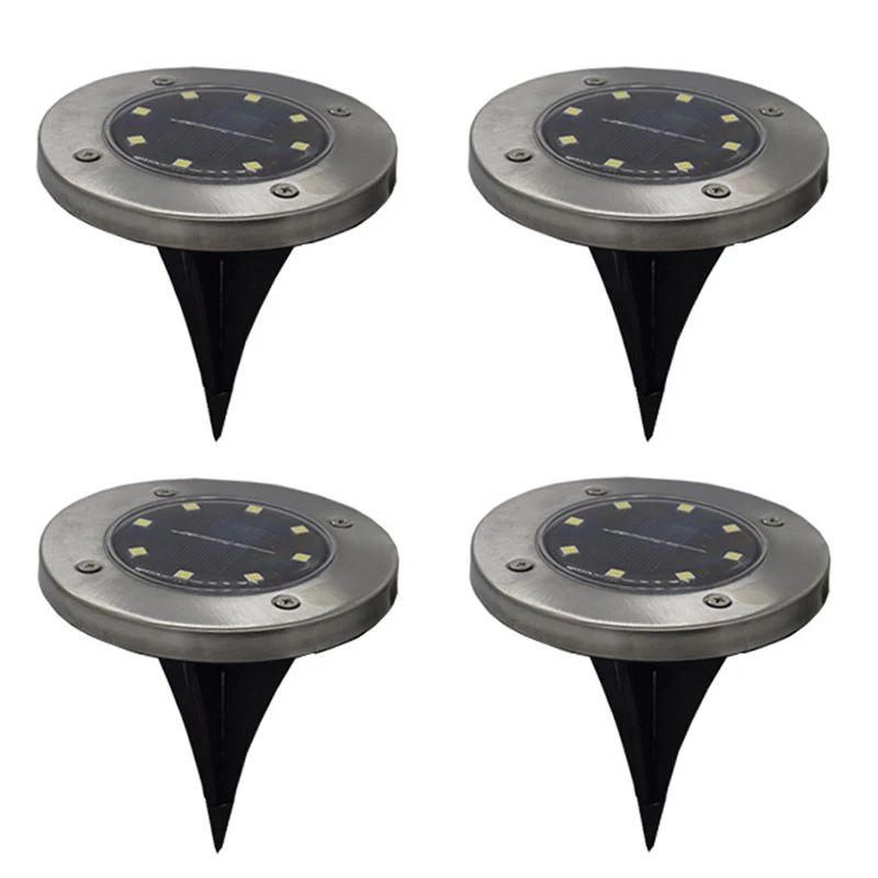 4pcs/set 8LED Solar Light Solar Buried Ground Light Waterproof Outdoor Garden Pathway Decking Night Lamp White/Warm White
4pcs/set 8LED Solar Light Solar Buried Ground Light Waterproof Outdoor Garden Pathway Decking Night Lamp White/Warm White