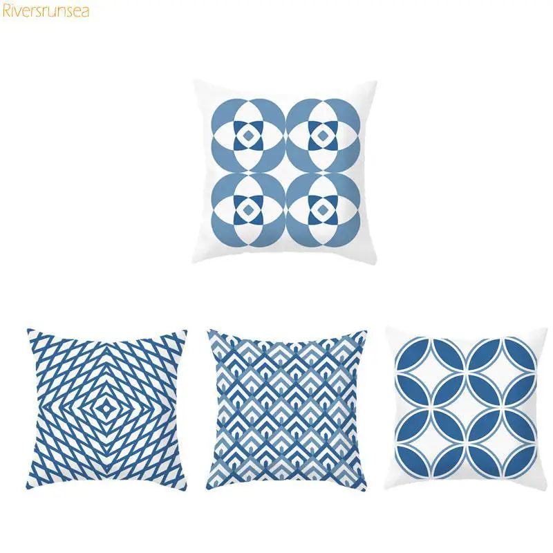 2018 New Arrival Blue Cushion Cover Geometric Flower Pattern Circle Rhombus Decorative Pillow Cases For Living Room Sofa Chair
2018 New Arrival Blue Cushion Cover Geometric Flower Pattern Circle Rhombus Decorative Pillow Cases For Living Room Sofa Chair