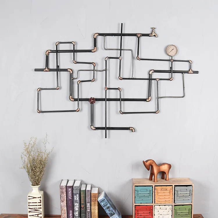 Vintage Creative Industrial Pipe Mural Crafts Wall Decoration Bar /KTV/ Cafe Wall Hanging Faucet Home Furnishing Ornaments
Vintage Creative Industrial Pipe Mural Crafts Wall Decoration Bar /KTV/ Cafe Wall Hanging Faucet Home Furnishing Ornaments