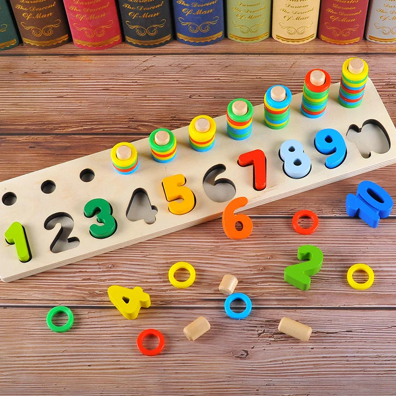 Wooden Baby Teaching Aids Color Digital Geometric Shape Pairing Recognition Logarithmic Board Early Childhood Education Educatio
Wooden Baby Teaching Aids Color Digital Geometric Shape Pairing Recognition Logarithmic Board Early Childhood Education Educatio