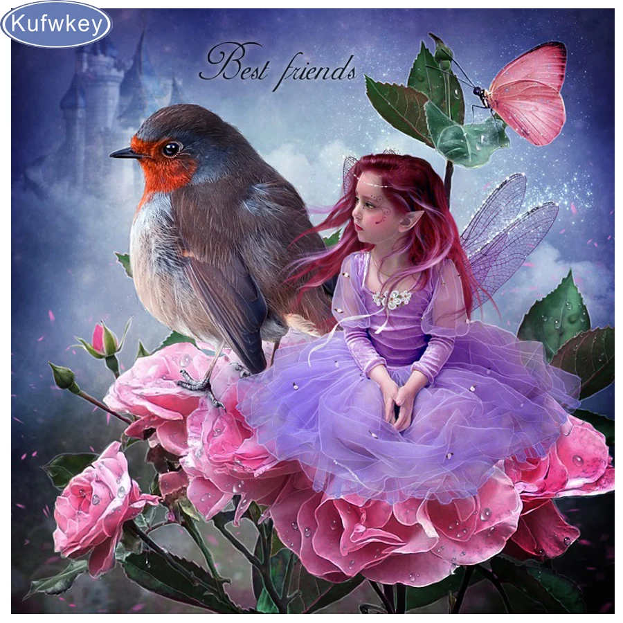 full 3d diamond embroidery bead patterns square 5d diy diamond painting flowers Cartoon fairy and bird puzzle anime needlework
full 3d diamond embroidery bead patterns square 5d diy diamond painting flowers Cartoon fairy and bird puzzle anime needlework