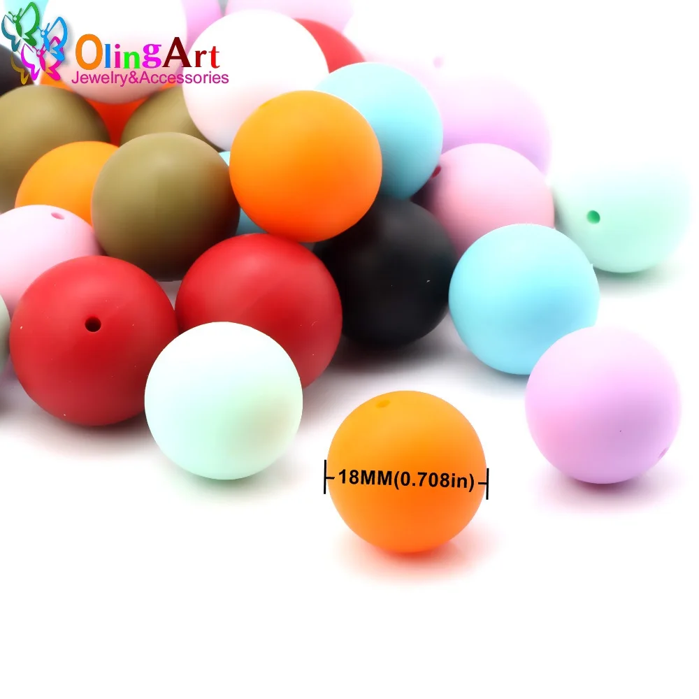OlingArt 6pcs/Lot Teething Toys Silicone Round Beads 18mm Baby Toys Tooth DIY Silicone Teether Necklace Bead Jewelry Baby Care
OlingArt 6pcs/Lot Teething Toys Silicone Round Beads 18mm Baby Toys Tooth DIY Silicone Teether Necklace Bead Jewelry Baby Care