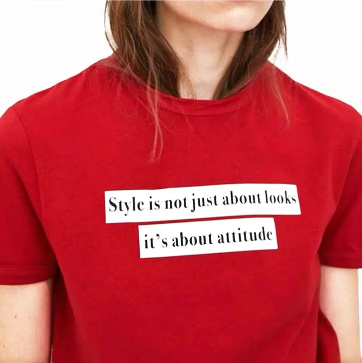 Kuakuayu HJN Style Is Not Just About Looks Letter Printed Summer Fashion Cotton Unisex Women T-shirt
Kuakuayu HJN Style Is Not Just About Looks Letter Printed Summer Fashion Cotton Unisex Women T-shirt