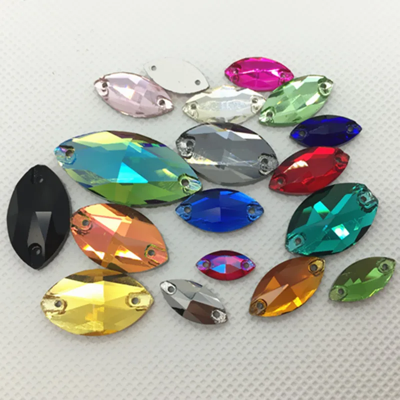 Link 2 All Size&Colors Navette Sew on Rhinestone Flatback 2 holes Horse Eye Sewing Glass Crystal Stone Beads Jewelry Making
Link 2 All Size&Colors Navette Sew on Rhinestone Flatback 2 holes Horse Eye Sewing Glass Crystal Stone Beads Jewelry Making