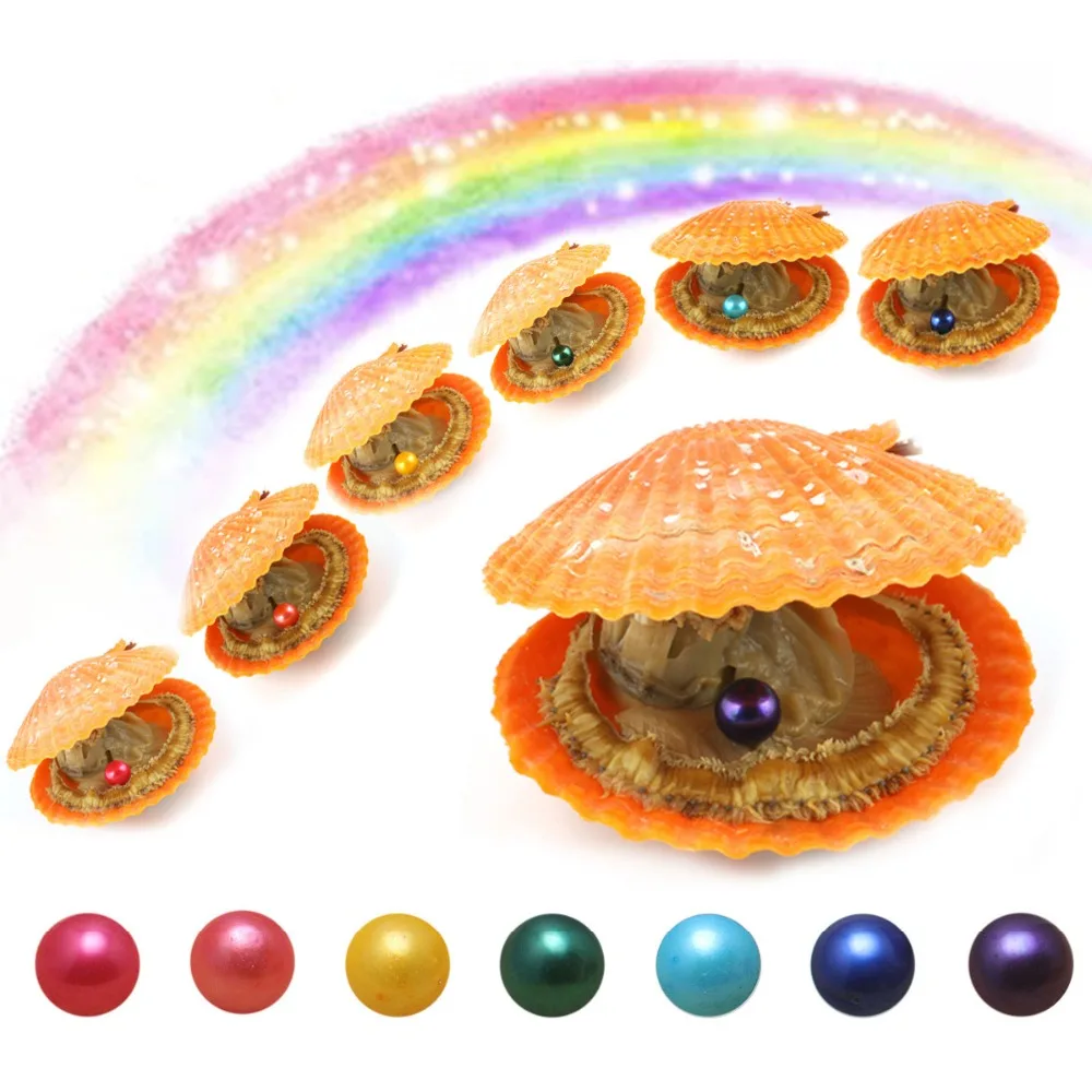 7PCS Natural Freshwater Cultured Pearl Oyster with 6-7mm Round 7 Color Rainbow Color Pearl DIY Birthday Gift Vacuum Packaging
7PCS Natural Freshwater Cultured Pearl Oyster with 6-7mm Round 7 Color Rainbow Color Pearl DIY Birthday Gift Vacuum Packaging