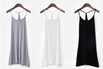 New Summer Sleeveless Women's Pure Color Spaghetti Strap Basic All-match Slips Modal All-match Slips Underdress
New Summer Sleeveless Women's Pure Color Spaghetti Strap Basic All-match Slips Modal All-match Slips Underdress