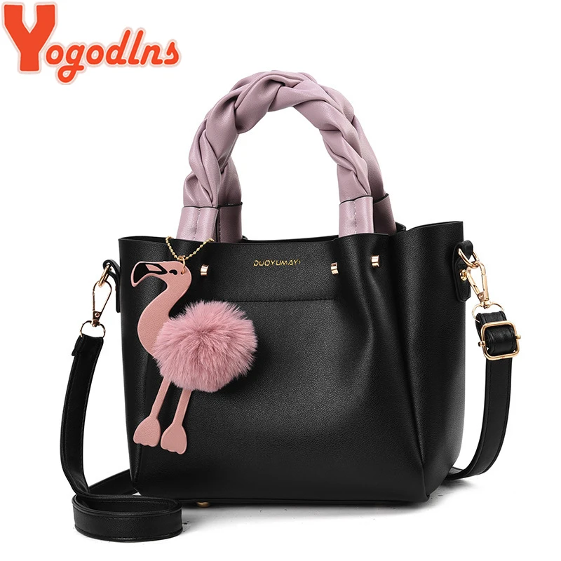 Yogodlns Handbag for Women Shoulder Bag PU Leather Fashion Flamingo Hairball Tote Bag Luxury Designer Bolsa Feminina
Yogodlns Handbag for Women Shoulder Bag PU Leather Fashion Flamingo Hairball Tote Bag Luxury Designer Bolsa Feminina