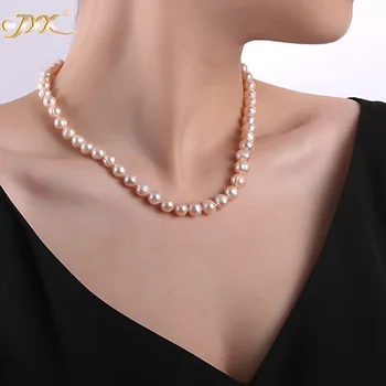 JYX Updated Genuine Purple Pink 8-9mm Real Round Cultured Freshwater Pearl Necklace 18" mother gift necklace pearl
JYX Updated Genuine Purple Pink 8-9mm Real Round Cultured Freshwater Pearl Necklace 18" mother gift necklace pearl