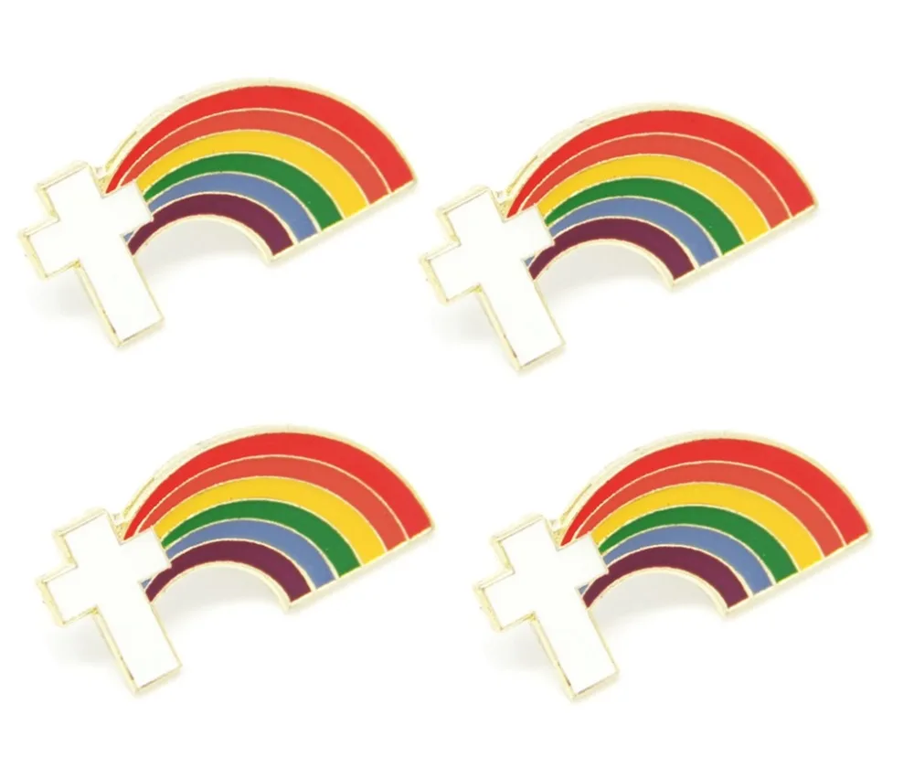 Lots 5 pcs Religious Holy Cross Rainbow Metal Lapel / Hat / Tie / Cap Jesus God Pin Badge Fans Gifts Jewelry 2.75 X 1.25 CM
Lots 5 pcs Religious Holy Cross Rainbow Metal Lapel / Hat / Tie / Cap Jesus God Pin Badge Fans Gifts Jewelry 2.75 X 1.25 CM