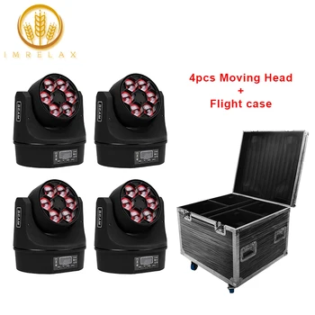 IMRELAX 4pcs New 6*10W RGBW 4in1 Moving Head Light With Flight Case Package 12/16 Channels Bee Eye LED Disco DJ Party Light 
IMRELAX 4pcs New 6*10W RGBW 4in1 Moving Head Light With Flight Case Package 12/16 Channels Bee Eye LED Disco DJ Party Light