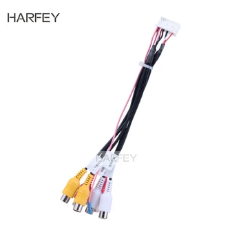 

Harfey Car RCA Mini ISO Line Out Adapter RCA Aux-in Adapter Cable for Navi GPS Multimedia Head Unit Player