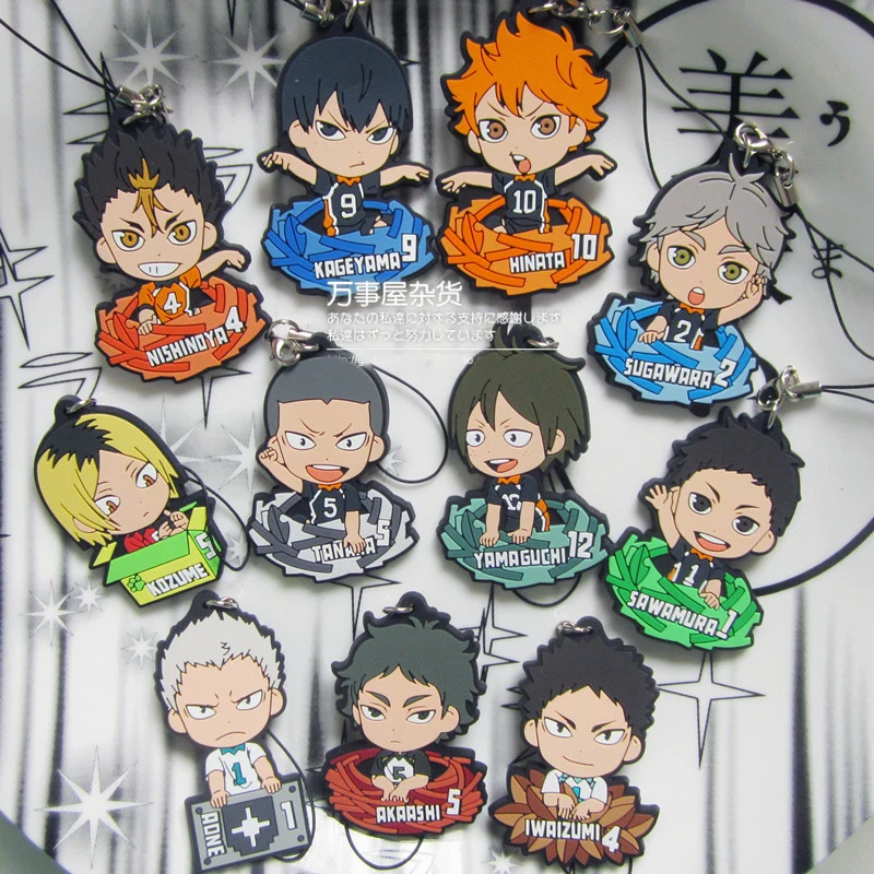 Haikyuu! Half-body Version Anime Karasuno High School Hinata Kageyama Kenma Nishinoya Rubber Keychain
Haikyuu! Half-body Version Anime Karasuno High School Hinata Kageyama Kenma Nishinoya Rubber Keychain