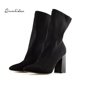 Rumbidzo Fashion Square Women Boots Autumn Winter Ankle Boots Dark Green Pointed Toe Slip On Winter Bootie Female Botas
Rumbidzo Fashion Square Women Boots Autumn Winter Ankle Boots Dark Green Pointed Toe Slip On Winter Bootie Female Botas