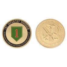 Pièce commémorative 1th Division infanterie US armée Collection Arts cadeaux Souvenir nouvelle qualité(China)