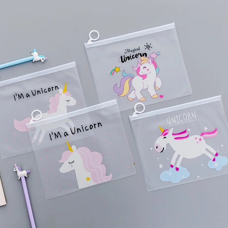 Cartoon Unicorn PVC Document Bag Pink Transparent File Folder Kawaii Stationery Organizer for Girls Nice Office School Gift
Cartoon Unicorn PVC Document Bag Pink Transparent File Folder Kawaii Stationery Organizer for Girls Nice Office School Gift