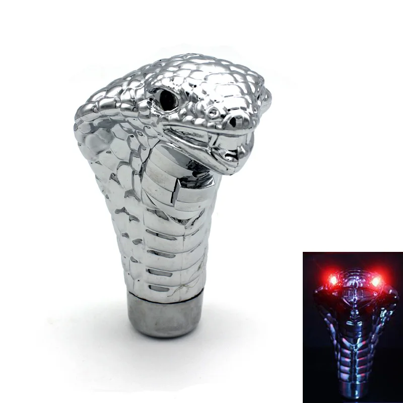 Manual Transmission Silver Cobra gear stick lever Shift Knob for Sport Racing Car auto with LED Eyes Snake Shifter
Manual Transmission Silver Cobra gear stick lever Shift Knob for Sport Racing Car auto with LED Eyes Snake Shifter