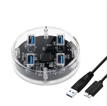 by dhl or fedex 200pcs 4 Ports USB3.0 Transparent Desktop HUB With Rubber Anti-skid Pad Reserced External Power Supply
by dhl or fedex 200pcs 4 Ports USB3.0 Transparent Desktop HUB With Rubber Anti-skid Pad Reserced External Power Supply