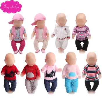43 cm baby dolls clothes newborn white sportswear Casual home wear sweaters Baby toys fit American 18 inch Girls doll f53
43 cm baby dolls clothes newborn white sportswear Casual home wear sweaters Baby toys fit American 18 inch Girls doll f53