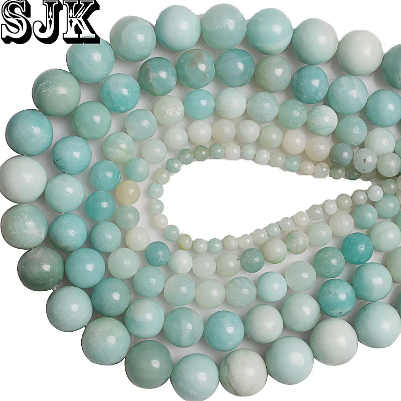 Natural Amazonite Stone Beads Blue Genuine Amazonite Round Loose Beads 4 6 8 10 12 MM For Bracelet Jewelry Making
Natural Amazonite Stone Beads Blue Genuine Amazonite Round Loose Beads 4 6 8 10 12 MM For Bracelet Jewelry Making