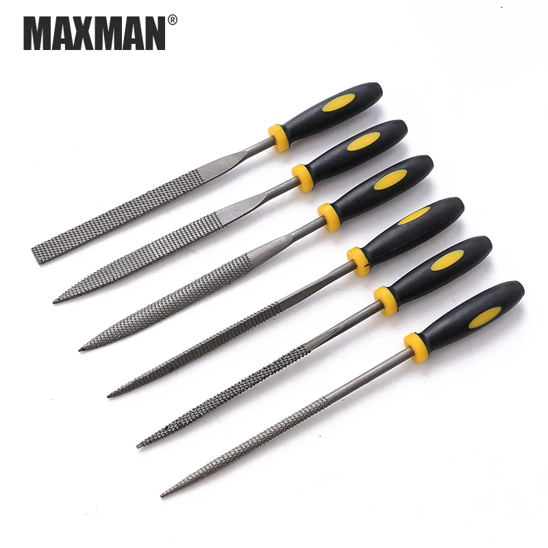 MAXMAN 6pcs Three Model Metal File Mini Assorted Rasp Diamond Needle File Set Repair Tool Jewelry Wood Grinding Hand File Tools
MAXMAN 6pcs Three Model Metal File Mini Assorted Rasp Diamond Needle File Set Repair Tool Jewelry Wood Grinding Hand File Tools