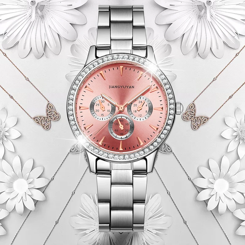 Hot New Fashion Brand Relogio Luxury Women's Casual Watches Full Steel Waterproof Watch Women Fashion Dress Rhinestone Watch
Hot New Fashion Brand Relogio Luxury Women's Casual Watches Full Steel Waterproof Watch Women Fashion Dress Rhinestone Watch