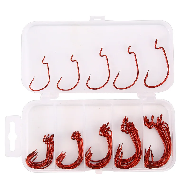 50PCS / lot Sea Fishing Box Curved Hook 2 # 1 # 1/0 # 2/0 # 3/0 # Soft Bait Hook Carp Snap Fishing Big Hooks Tackle Accessories
50PCS / lot Sea Fishing Box Curved Hook 2 # 1 # 1/0 # 2/0 # 3/0 # Soft Bait Hook Carp Snap Fishing Big Hooks Tackle Accessories