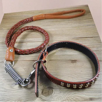 Pet Dog Collar Real Cowhide Strong Safety Chain Traction rope Pets Dog Collar Medium Dog Large Dogs Pet supplies
Pet Dog Collar Real Cowhide Strong Safety Chain Traction rope Pets Dog Collar Medium Dog Large Dogs Pet supplies
